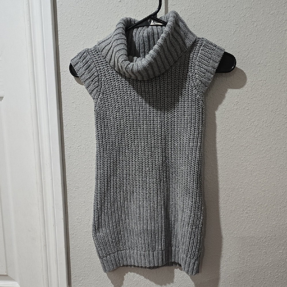 Cherokee Gray Cowl Neck Sleeveless Dress